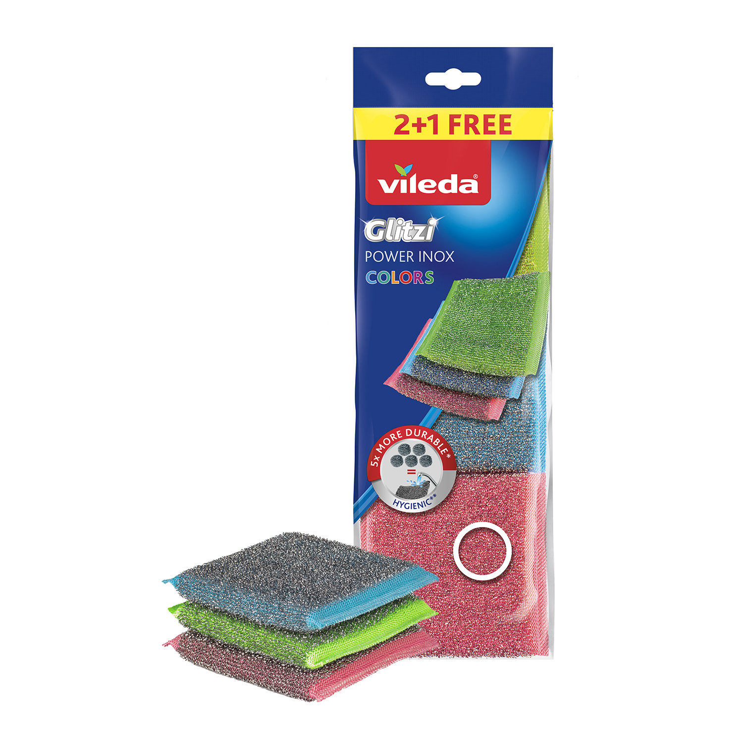 Glitzi Power Inox Colors Eco Pack 2+1